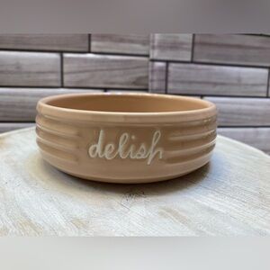 Raedunn “delish“cat & sm dog 🐱 🐶 ceramic bowl dusty pink New